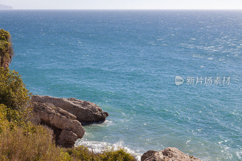 Playa del Carabeo, Nerja, Costa del Sol，西班牙